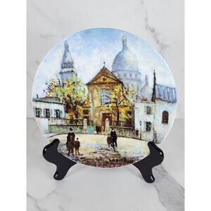 Limoges Eglise Saint Pierre de Montmartre Year 1981 8 1/2" Plate Wall Decor Vtg